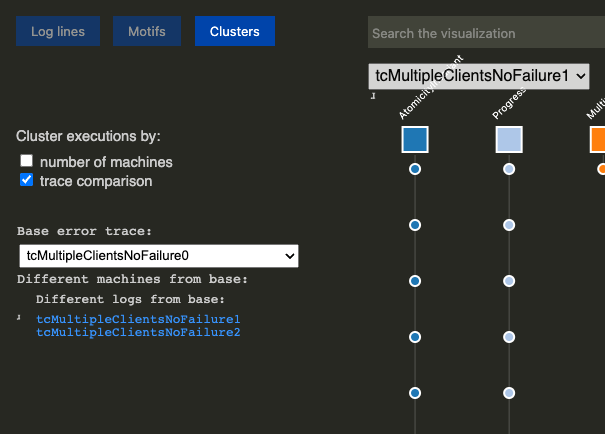 Cluster Trace Comparison